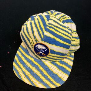 Vintage zubaz buffalo sabres hat